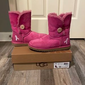 Bailey Button Hot Pink Ugg Boots